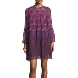 Nanette Lepore Moody Romance Bell Sleeve Floral Dress NWT